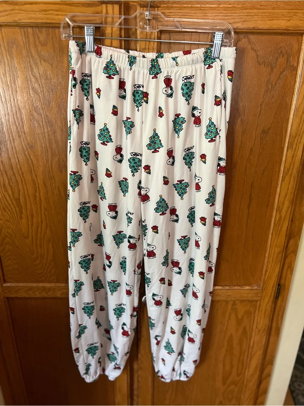 Peanuts Two Piece Christmas Hooded Pajama Set